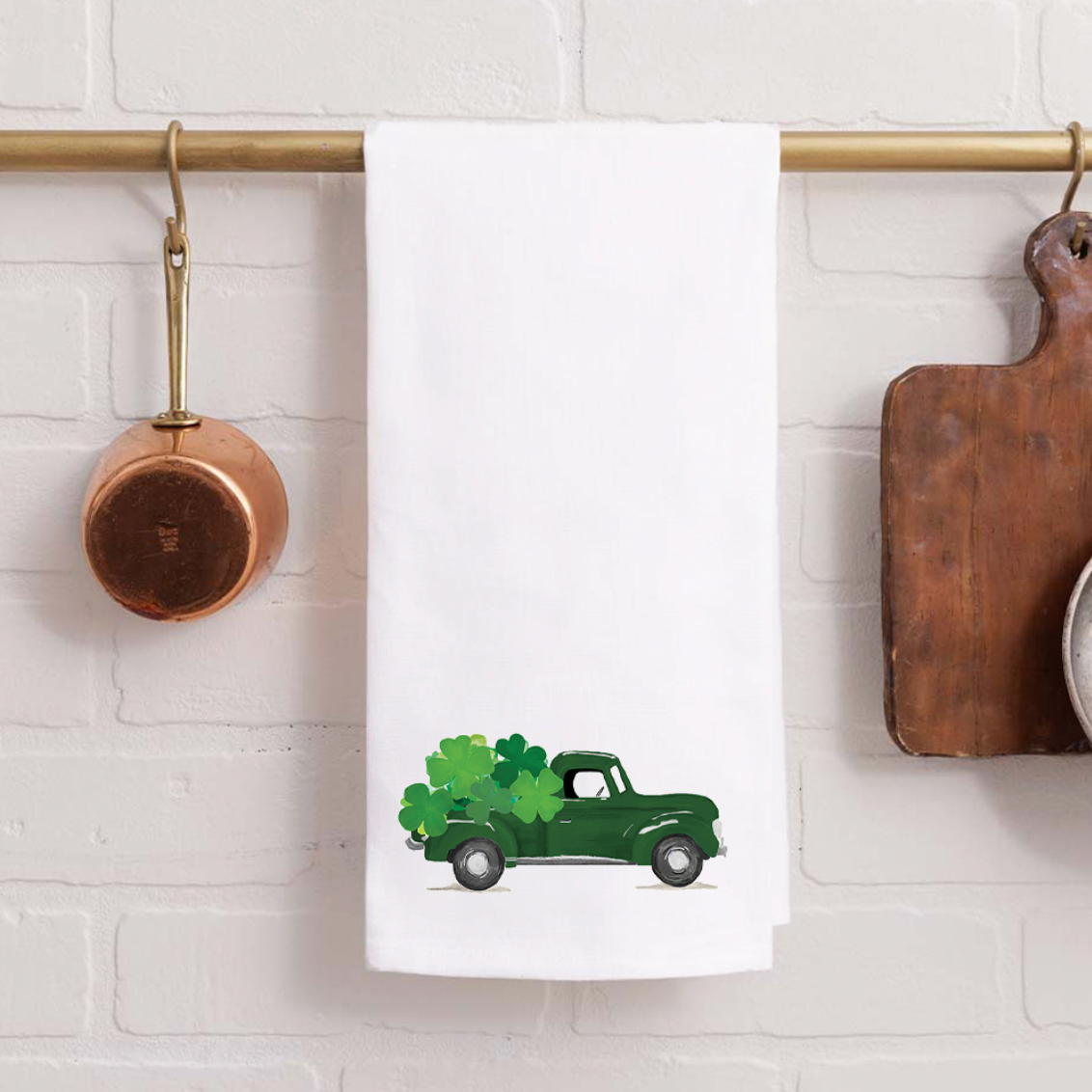 Shamrock Truck Tea Towel