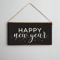 Happy New Year Twine Sign